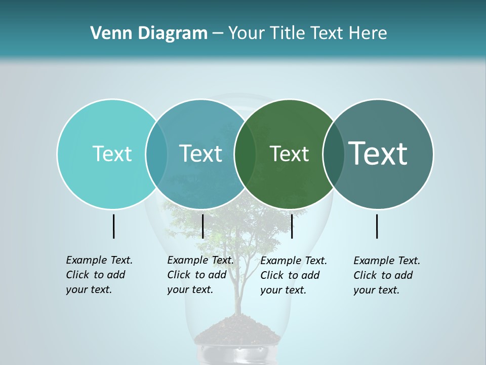 A Light Bulb With A Tree Inside Of It PowerPoint Template