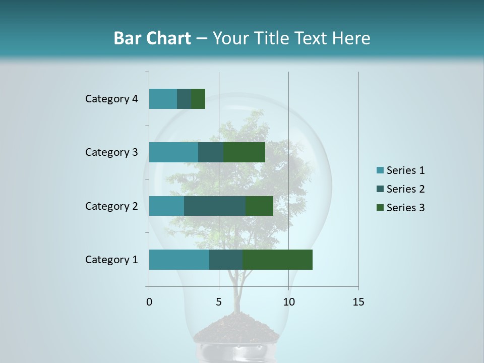 A Light Bulb With A Tree Inside Of It PowerPoint Template