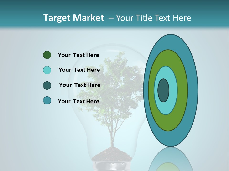 A Light Bulb With A Tree Inside Of It PowerPoint Template