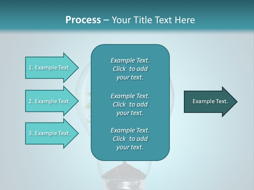 A Light Bulb With A Tree Inside Of It PowerPoint Template