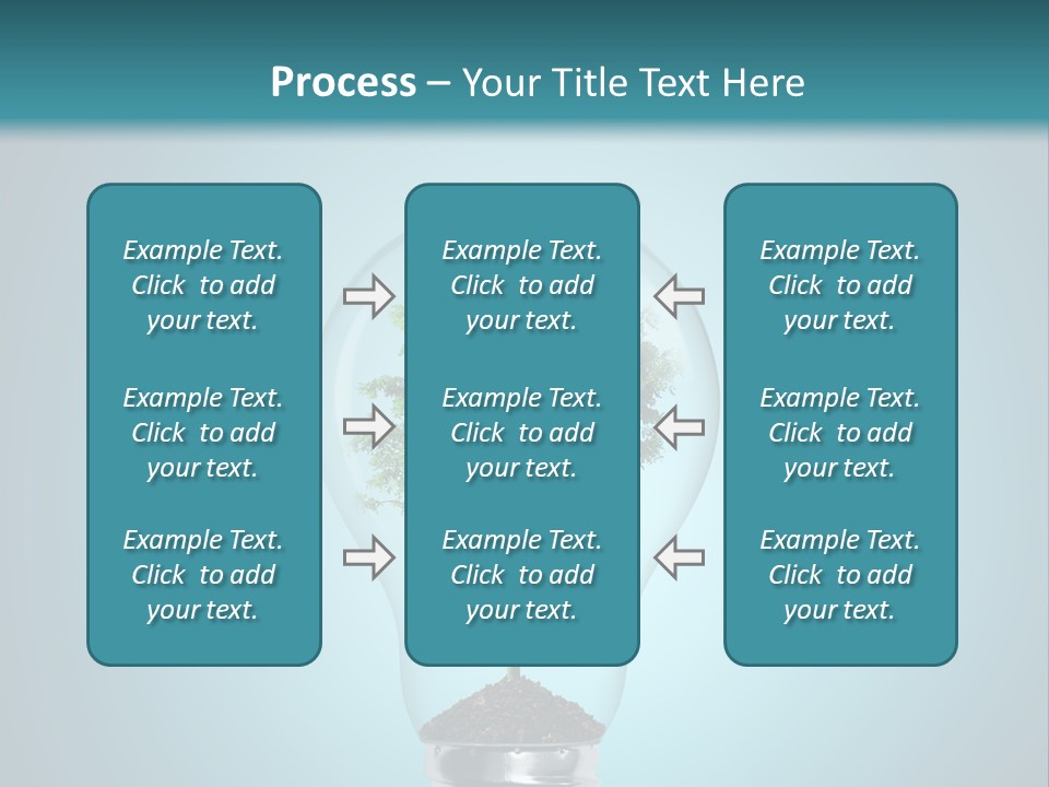 A Light Bulb With A Tree Inside Of It PowerPoint Template