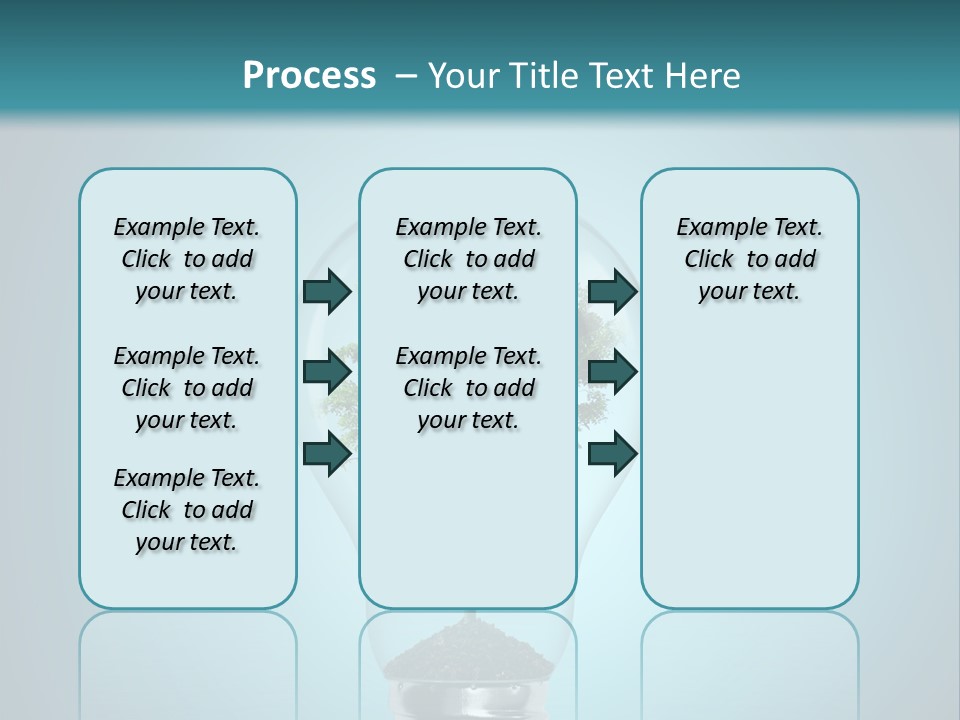 A Light Bulb With A Tree Inside Of It PowerPoint Template