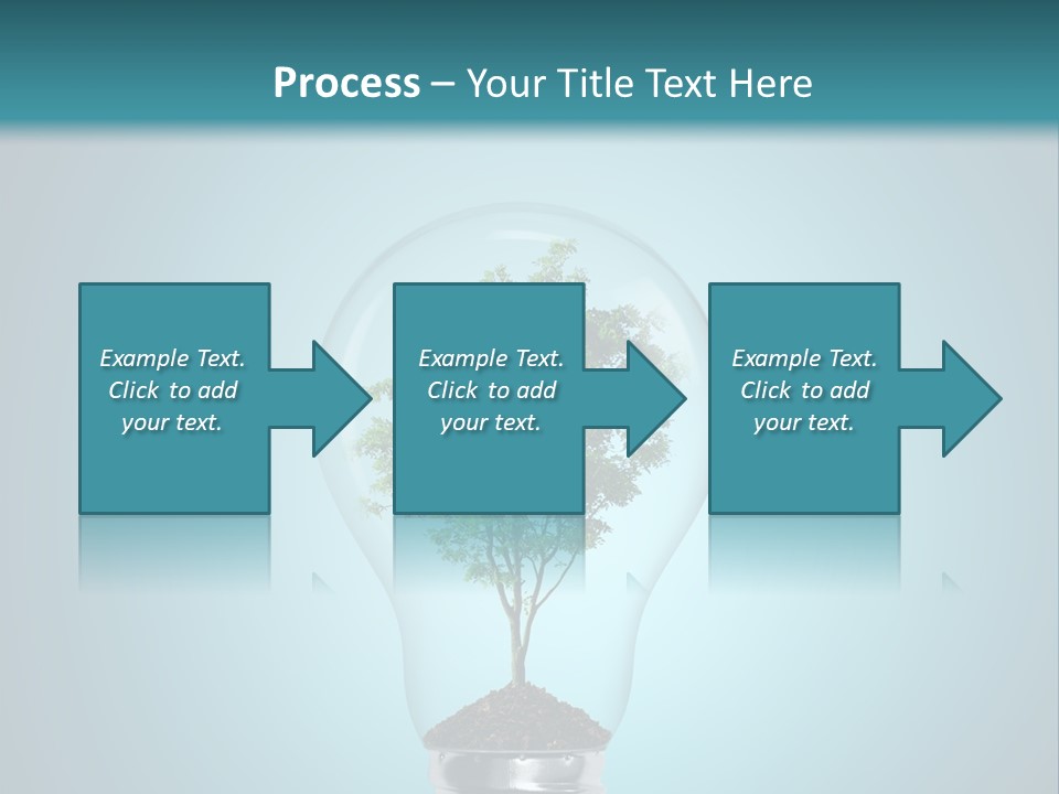 A Light Bulb With A Tree Inside Of It PowerPoint Template