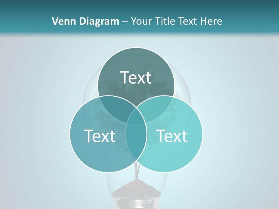 A Light Bulb With A Tree Inside Of It PowerPoint Template