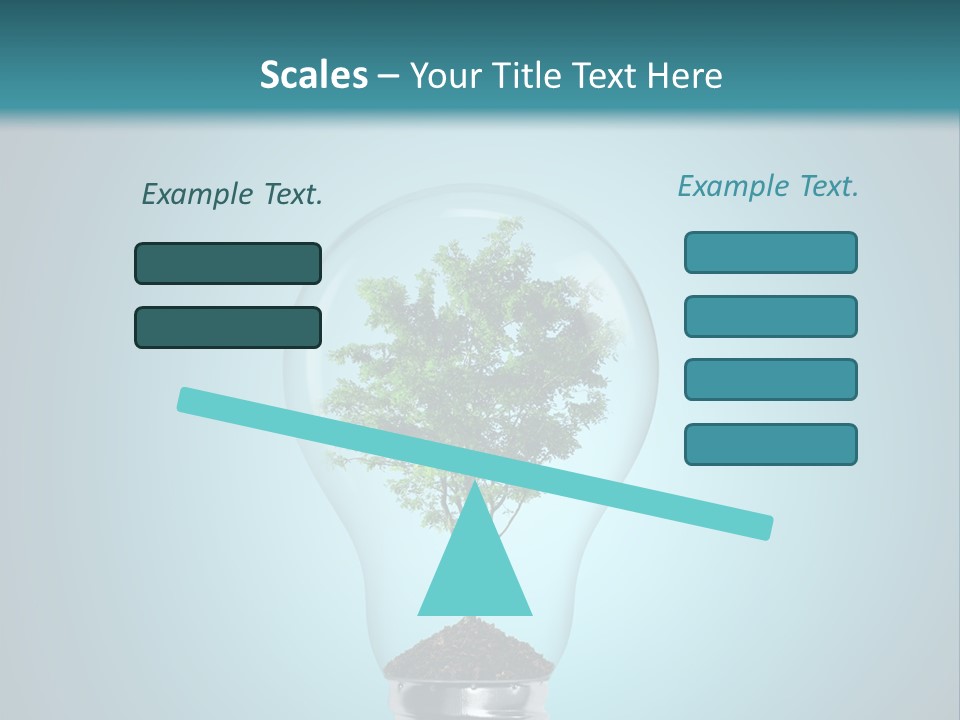 A Light Bulb With A Tree Inside Of It PowerPoint Template