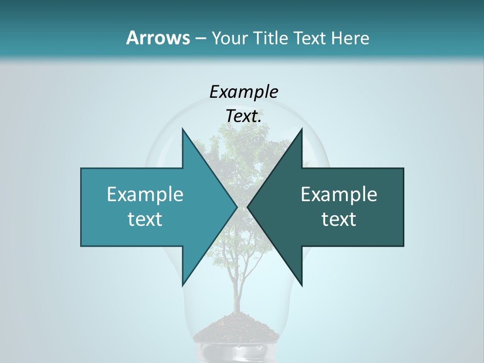 A Light Bulb With A Tree Inside Of It PowerPoint Template