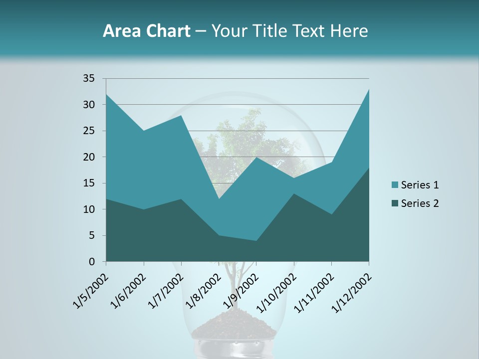 A Light Bulb With A Tree Inside Of It PowerPoint Template