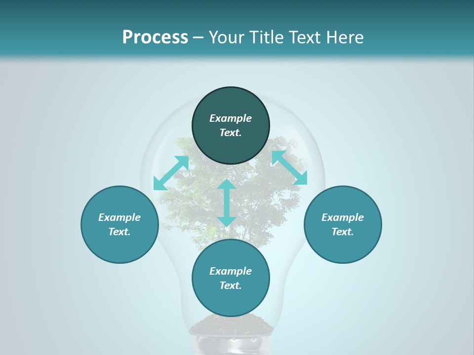 A Light Bulb With A Tree Inside Of It PowerPoint Template