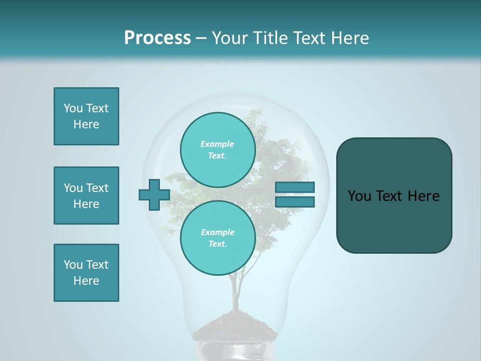 A Light Bulb With A Tree Inside Of It PowerPoint Template