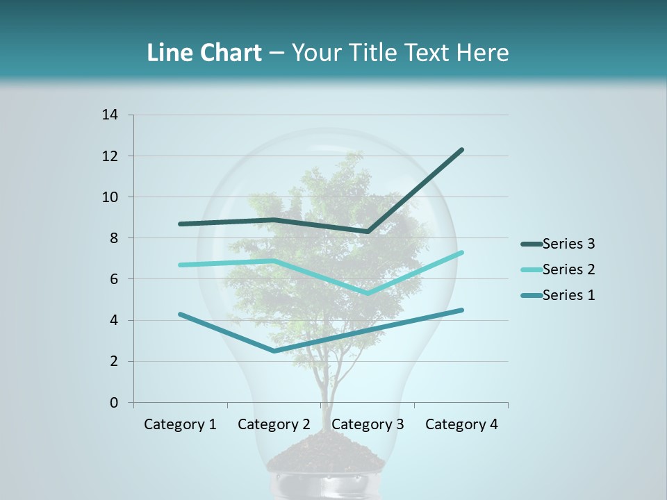 A Light Bulb With A Tree Inside Of It PowerPoint Template