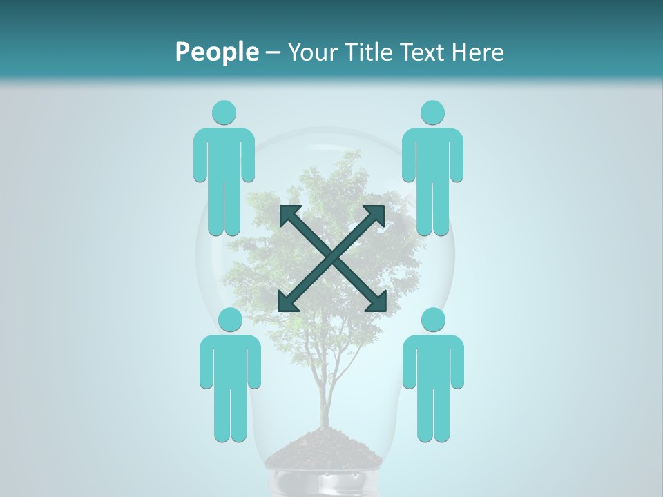 A Light Bulb With A Tree Inside Of It PowerPoint Template