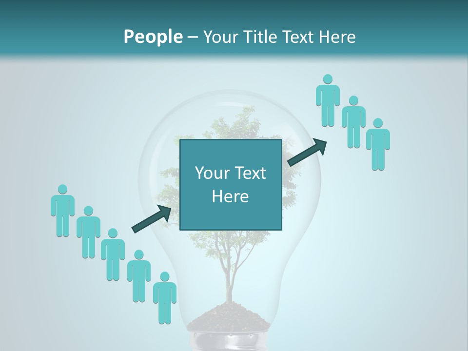 A Light Bulb With A Tree Inside Of It PowerPoint Template