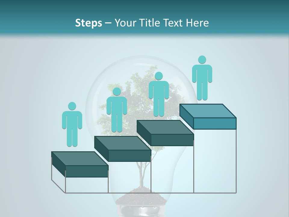 A Light Bulb With A Tree Inside Of It PowerPoint Template