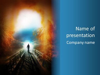 Passage Mysterious Background Bridge PowerPoint Template