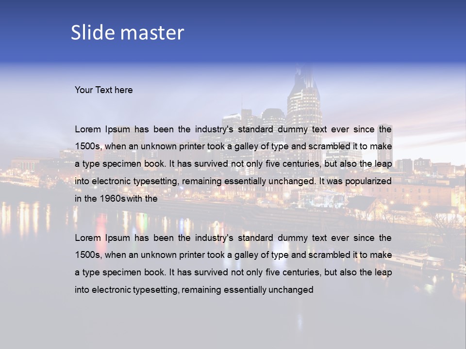 Cruise Destinations Scene PowerPoint Template