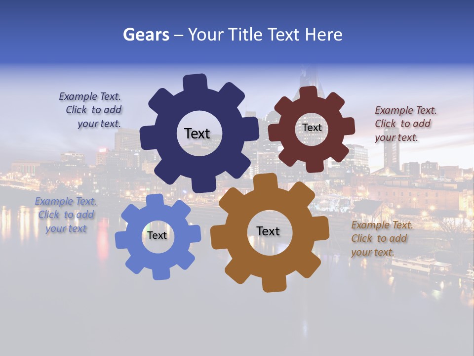 Cruise Destinations Scene PowerPoint Template