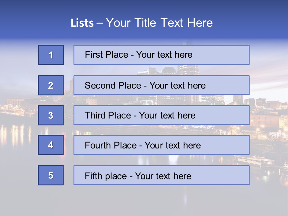 Cruise Destinations Scene PowerPoint Template