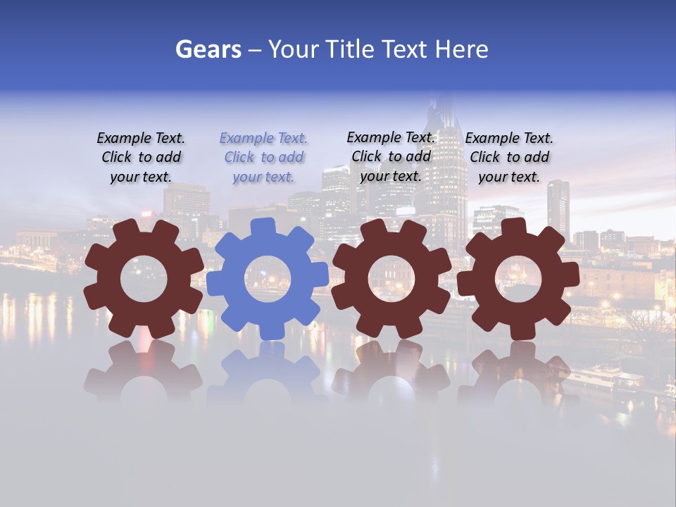 Cruise Destinations Scene PowerPoint Template