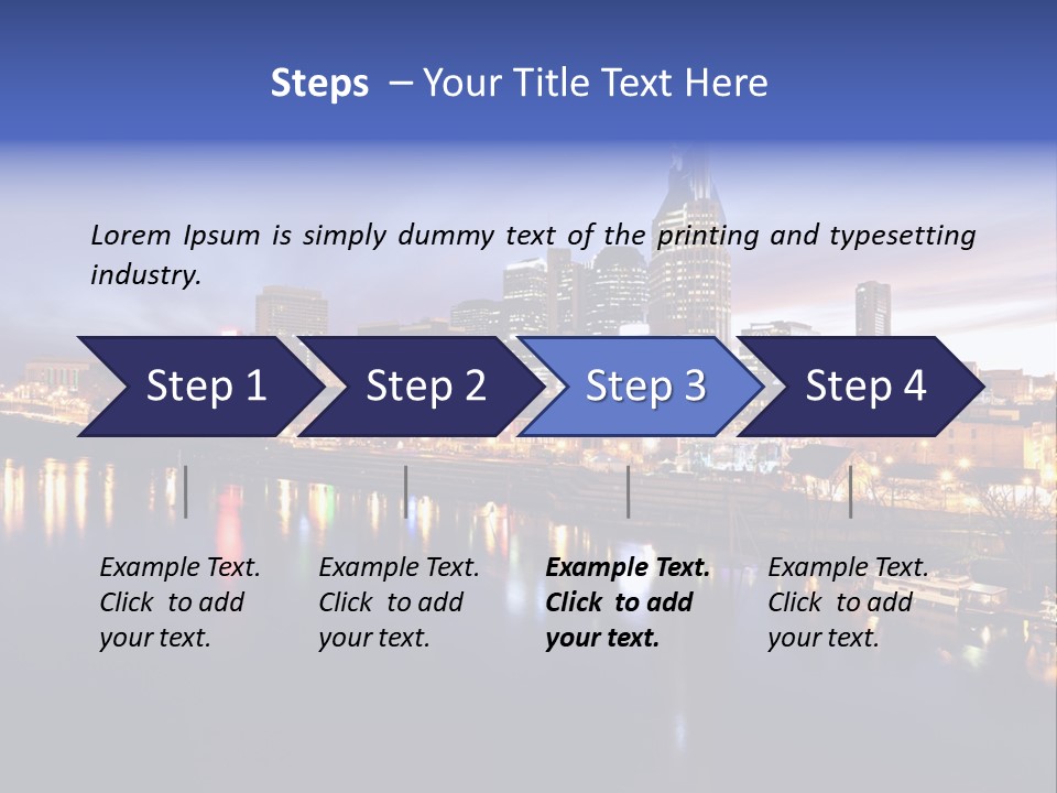 Cruise Destinations Scene PowerPoint Template