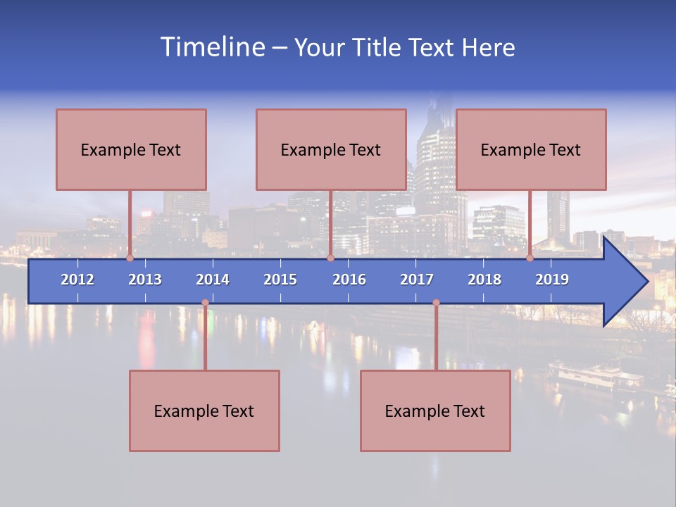 Cruise Destinations Scene PowerPoint Template