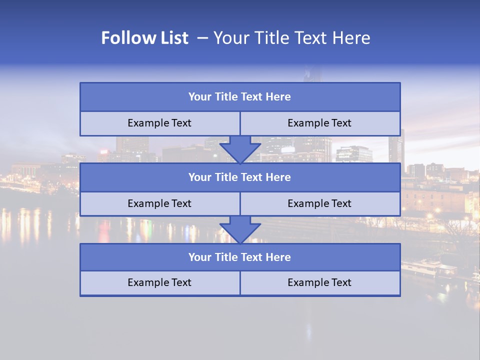 Cruise Destinations Scene PowerPoint Template