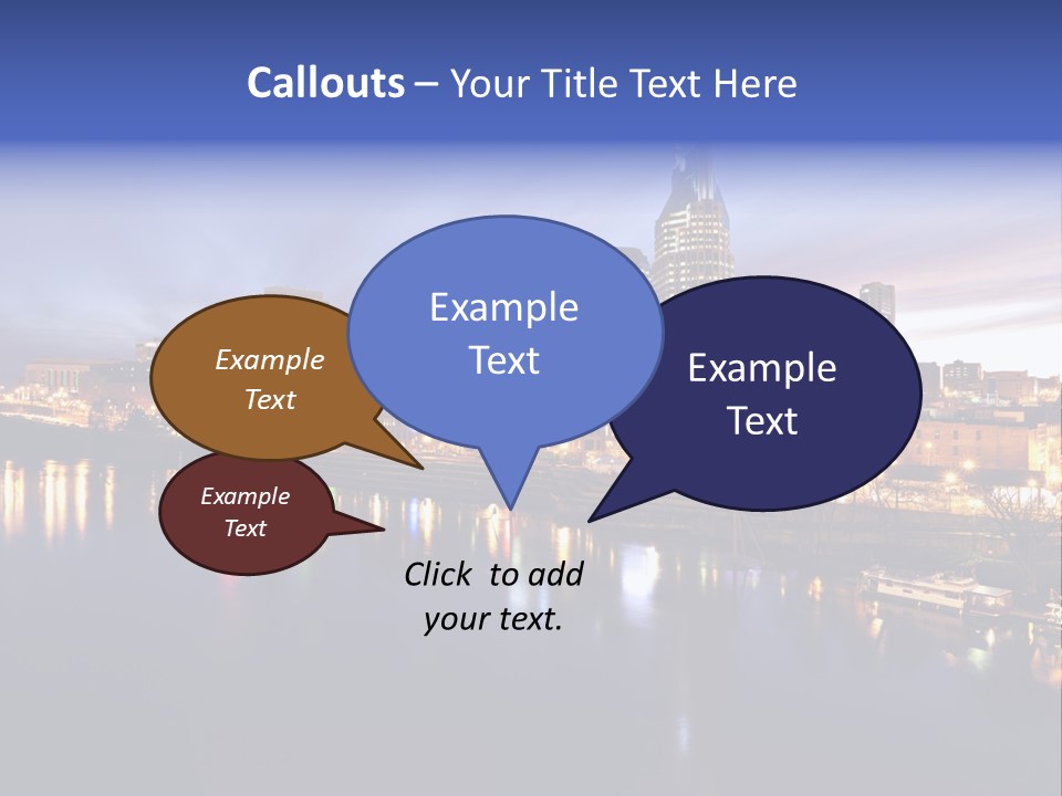 Cruise Destinations Scene PowerPoint Template
