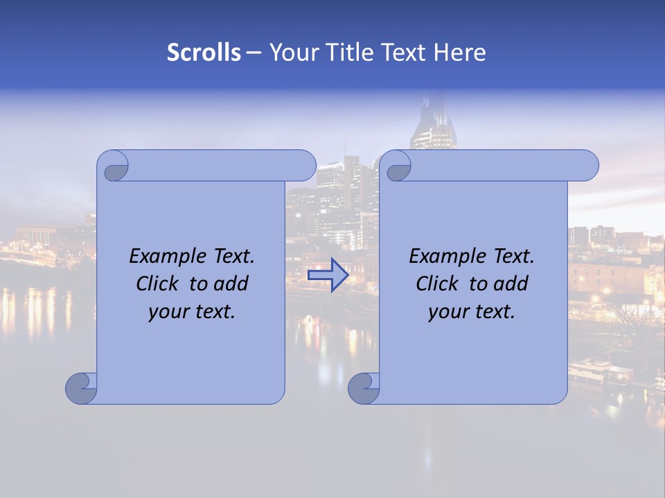 Cruise Destinations Scene PowerPoint Template