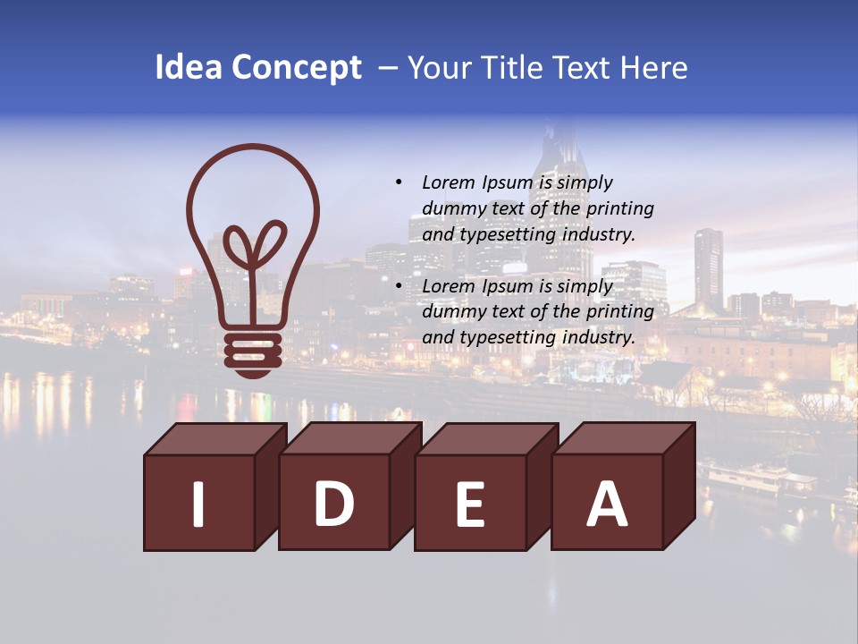 Cruise Destinations Scene PowerPoint Template