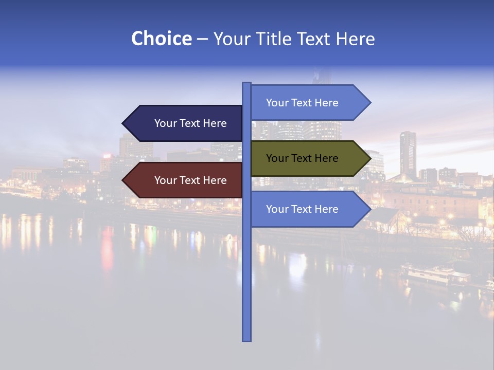 Cruise Destinations Scene PowerPoint Template