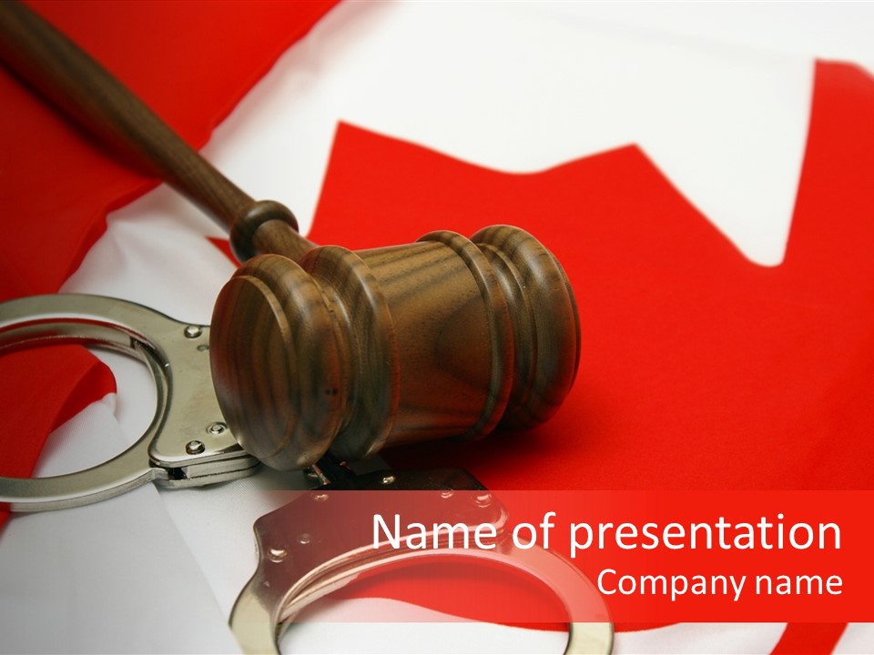 Courtroom Government Jury PowerPoint Template