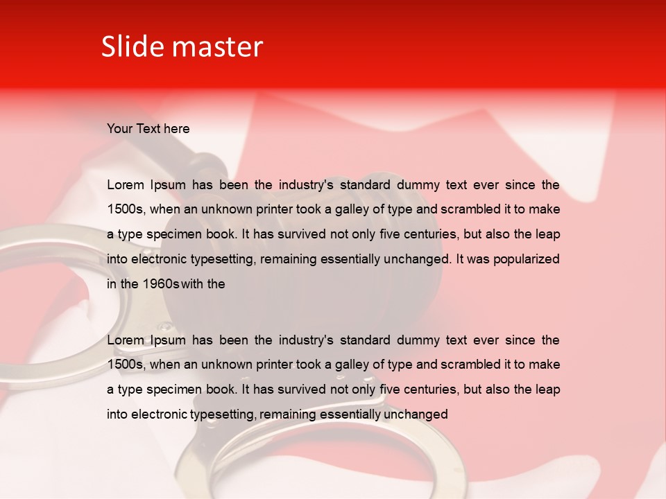 Courtroom Government Jury PowerPoint Template