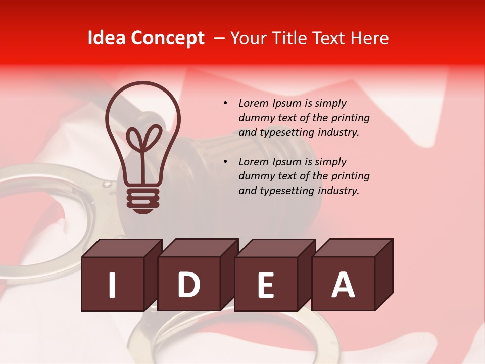 Courtroom Government Jury PowerPoint Template