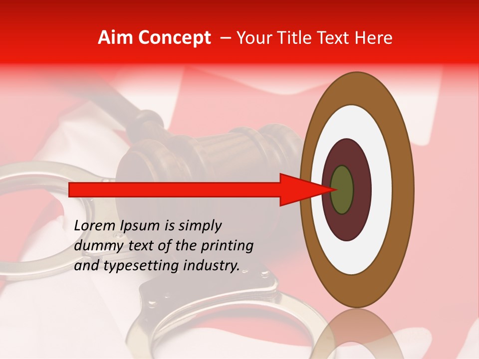 Courtroom Government Jury PowerPoint Template