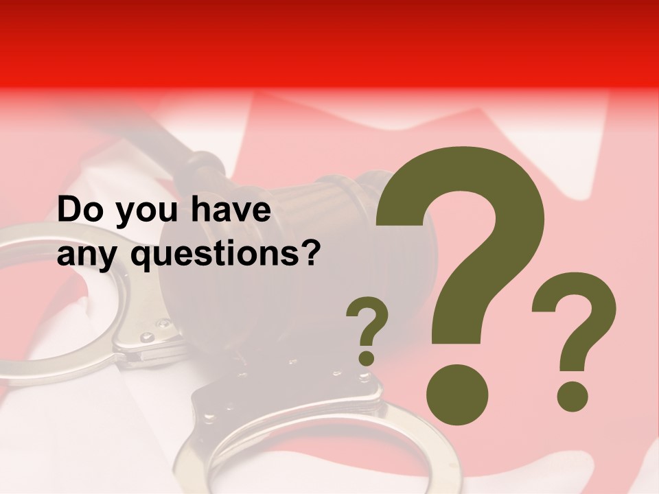 Courtroom Government Jury PowerPoint Template