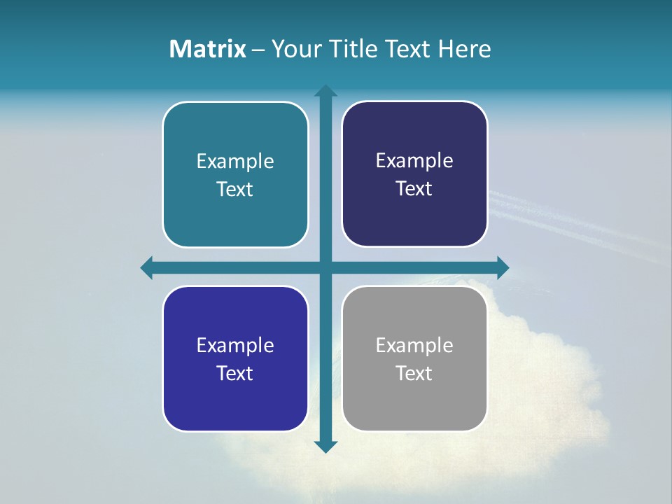 A Plane Flying In The Sky Over A Planet PowerPoint Template