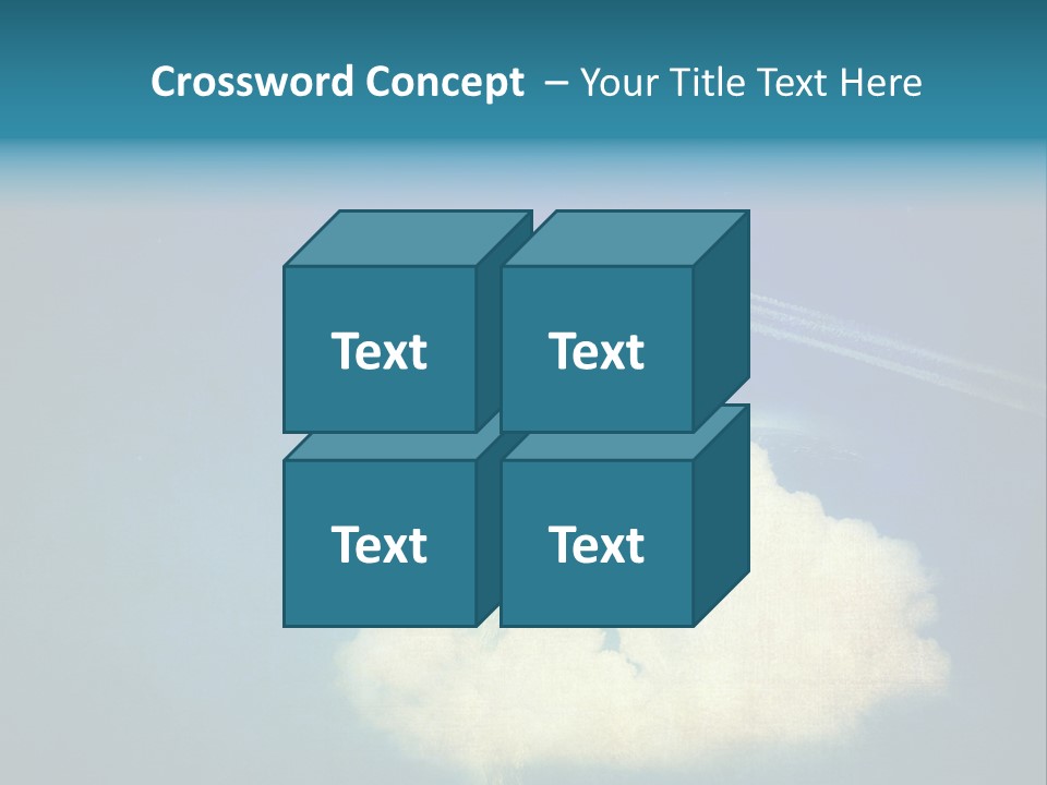 A Plane Flying In The Sky Over A Planet PowerPoint Template