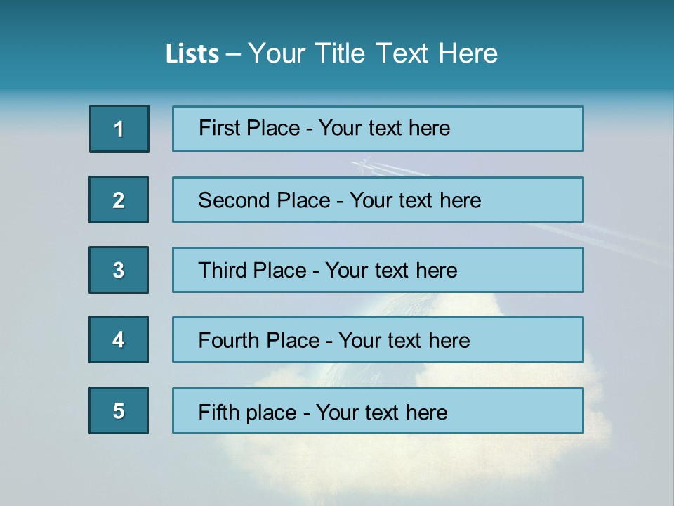 A Plane Flying In The Sky Over A Planet PowerPoint Template