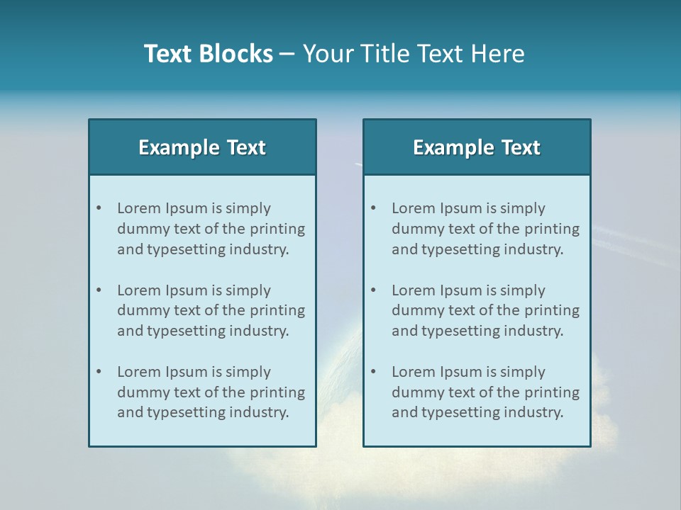 A Plane Flying In The Sky Over A Planet PowerPoint Template