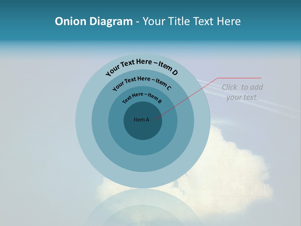 A Plane Flying In The Sky Over A Planet PowerPoint Template