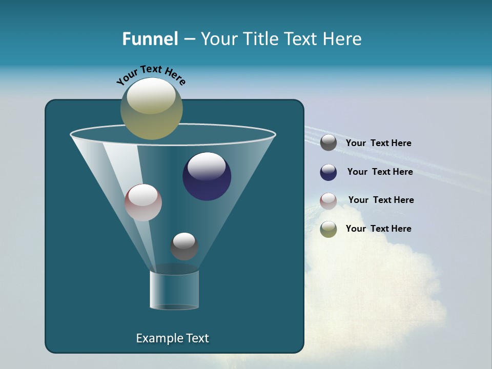 A Plane Flying In The Sky Over A Planet PowerPoint Template