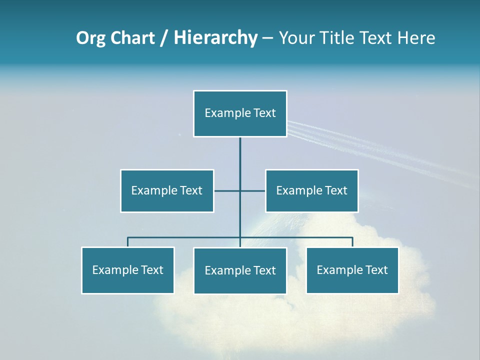 A Plane Flying In The Sky Over A Planet PowerPoint Template