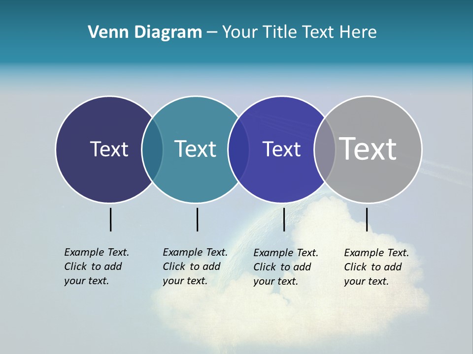A Plane Flying In The Sky Over A Planet PowerPoint Template