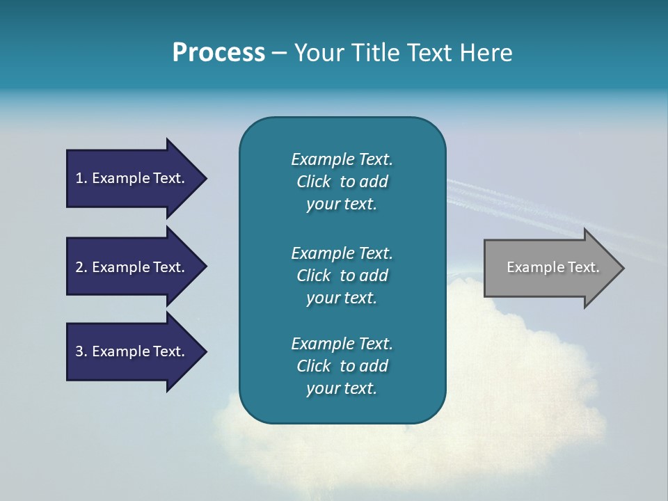 A Plane Flying In The Sky Over A Planet PowerPoint Template