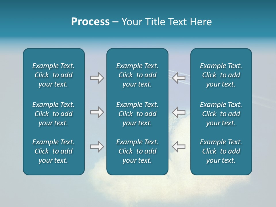 A Plane Flying In The Sky Over A Planet PowerPoint Template