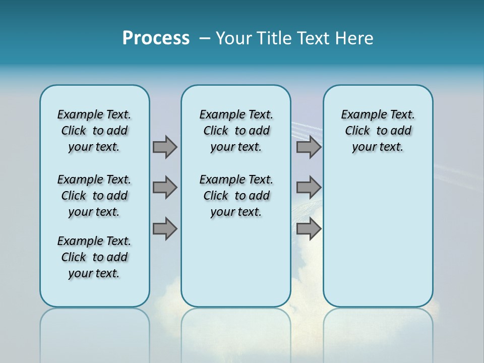 A Plane Flying In The Sky Over A Planet PowerPoint Template