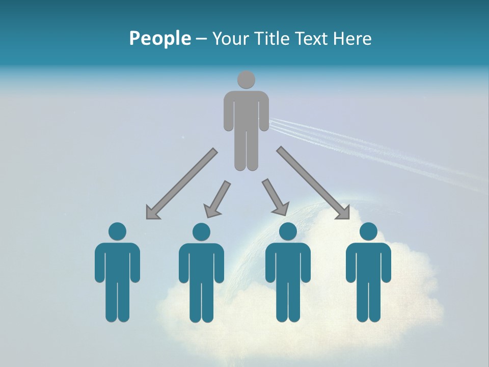 A Plane Flying In The Sky Over A Planet PowerPoint Template