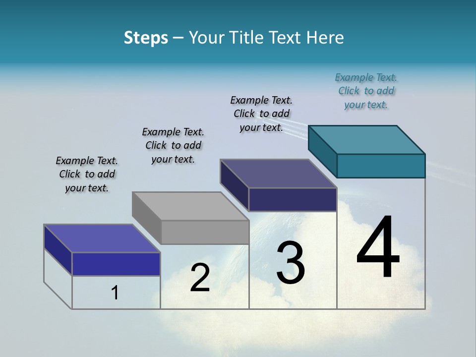 A Plane Flying In The Sky Over A Planet PowerPoint Template
