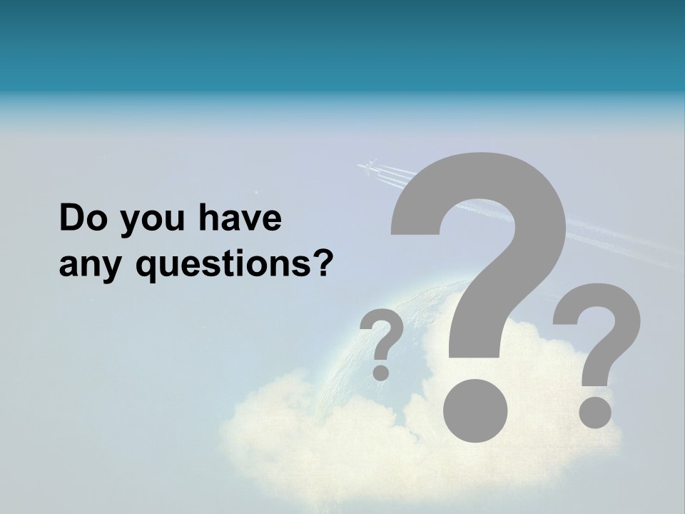 A Plane Flying In The Sky Over A Planet PowerPoint Template