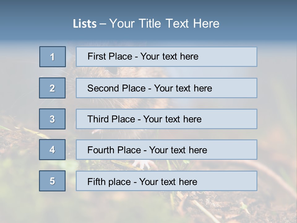 Fauna Closeup Animal PowerPoint Template