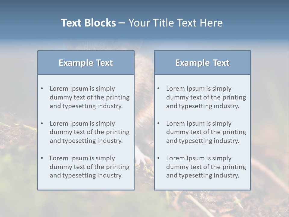 Fauna Closeup Animal PowerPoint Template